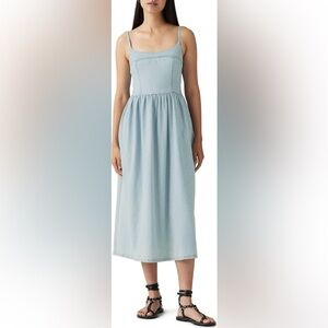 Levi's Premium Women's Alessie Bustier Dress in Light Blue Denim